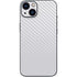 White Carbon Fiber Specialty Texture Material iPhone 13 Skin